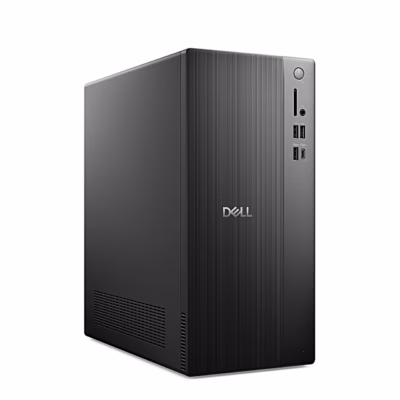 Must Dell Pro QVT1260 lauaarvuti vasakult eestnurgast vaadatuna