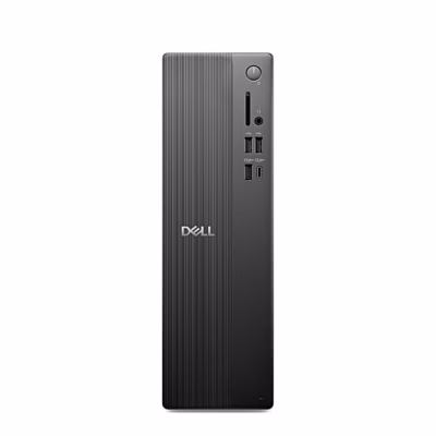Lauaarvuti Dell Pro Slim Essential QVS1260 eestvaade toitenupu ja USB-portidega