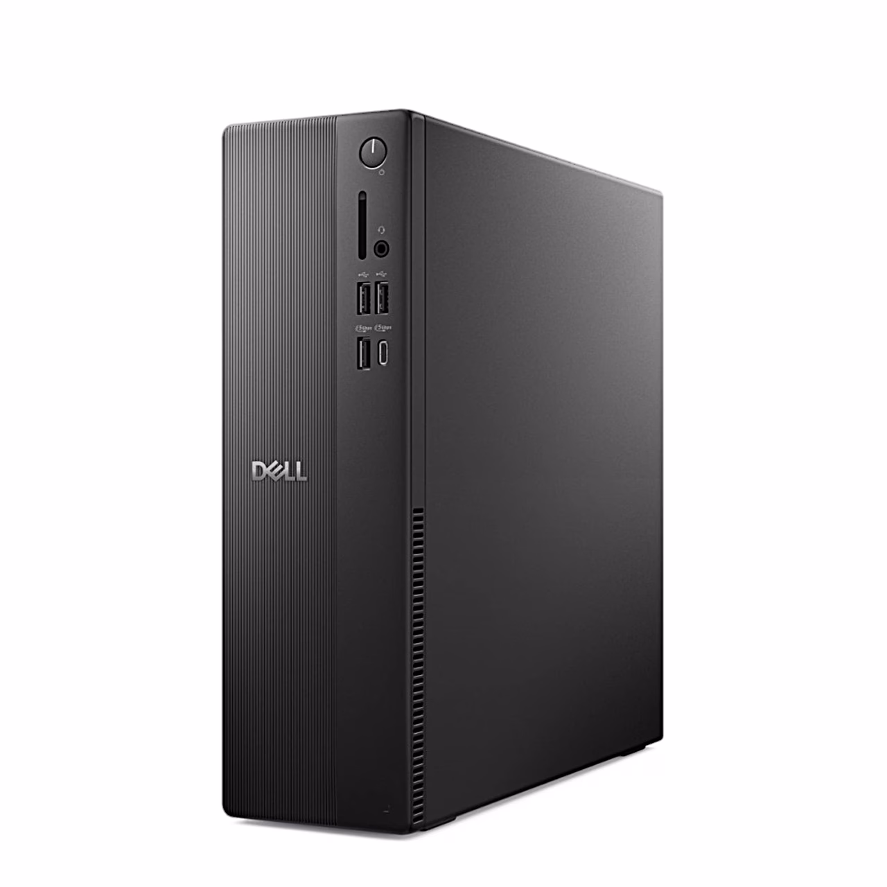 Dell Pro Slim Essential QVS1260 lauaarvuti esipaneel vasakult viltu