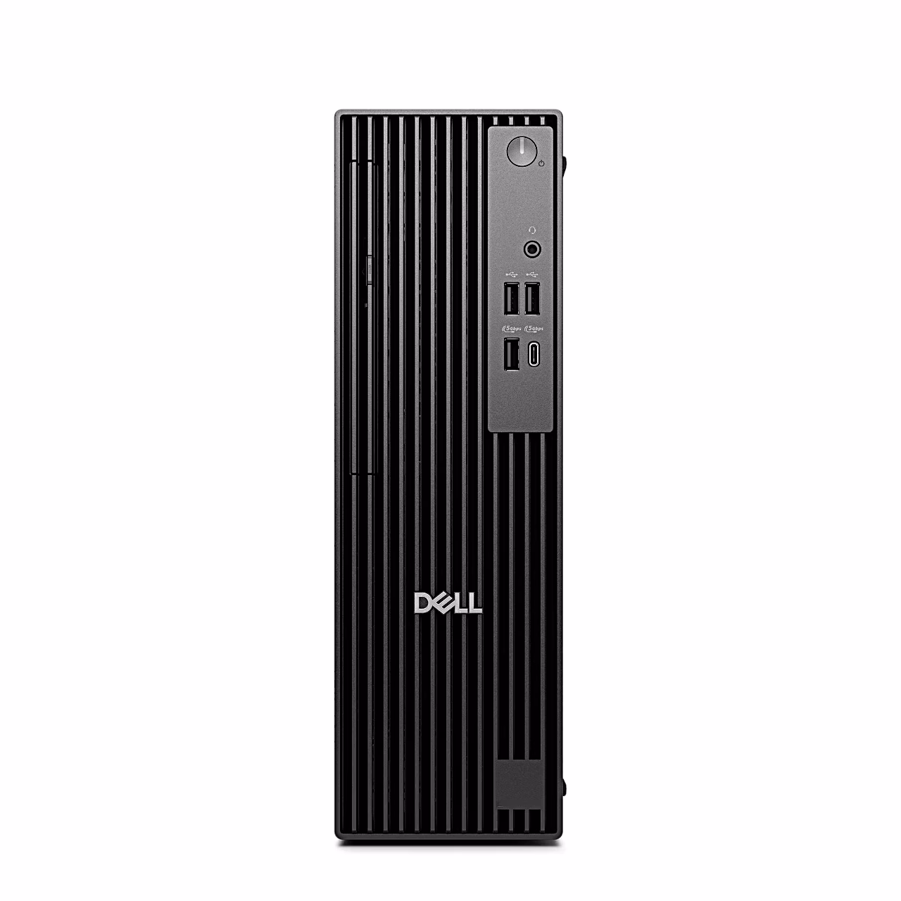 Lauaarvuti Dell Pro Slim QCS1250 otse eest toitenupu ja USB-pesadega
