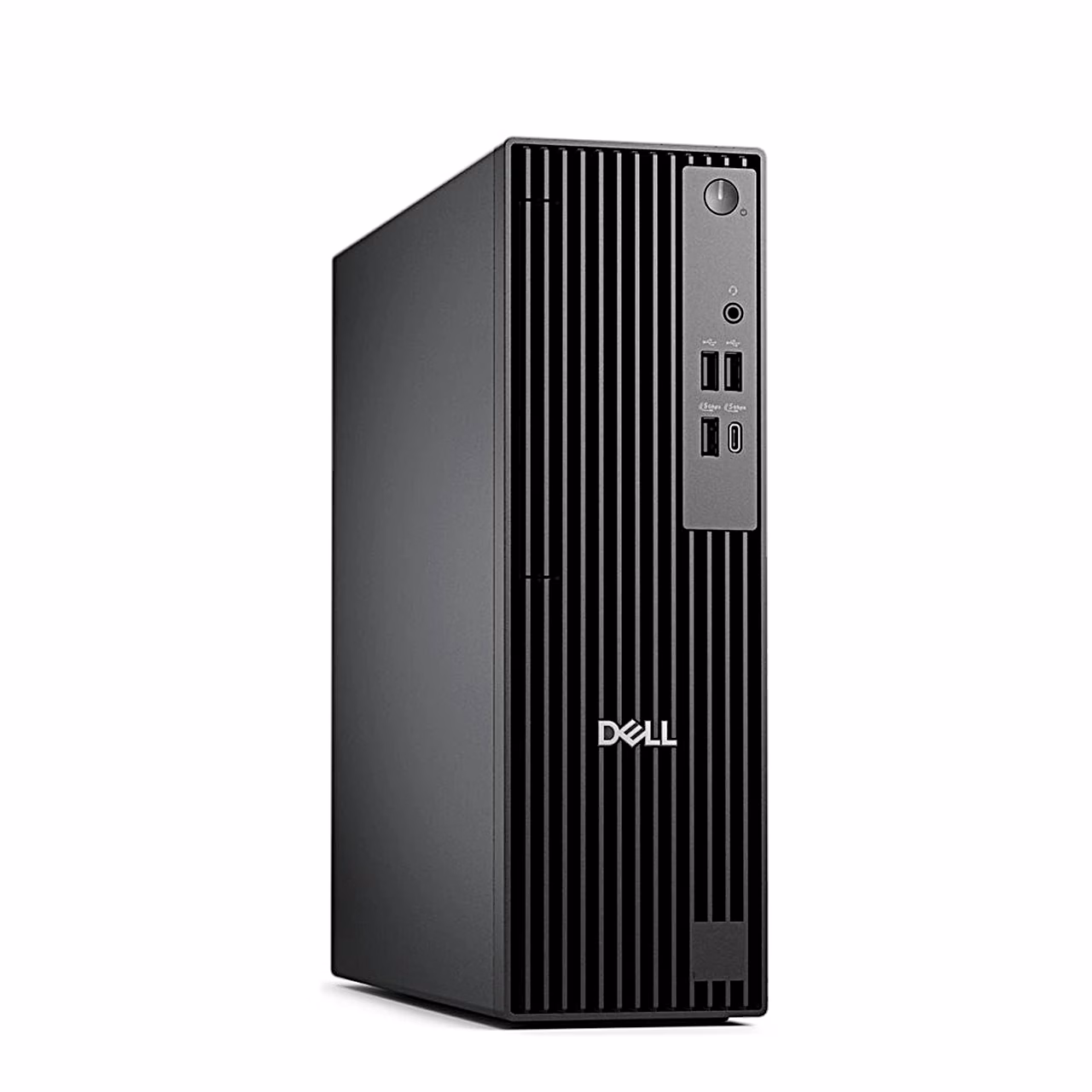 Lauaarvuti Dell Pro Slim QCS1255 Ubuntuga vasakult eest koos külgpaneeliga