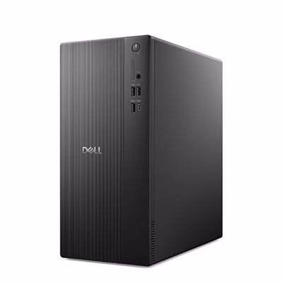 Must lauaarvuti Dell Pro Tower Essential QVT1260 eest ja paremalt küljelt