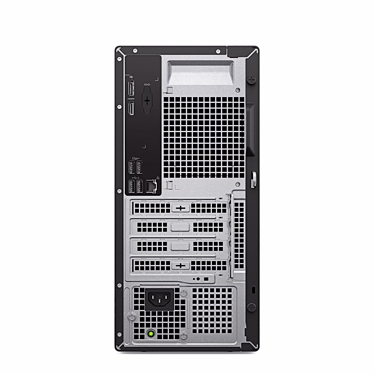 Dell Pro Tower Essential QVT1260 tagapaneel pordide ja laienduspesadega