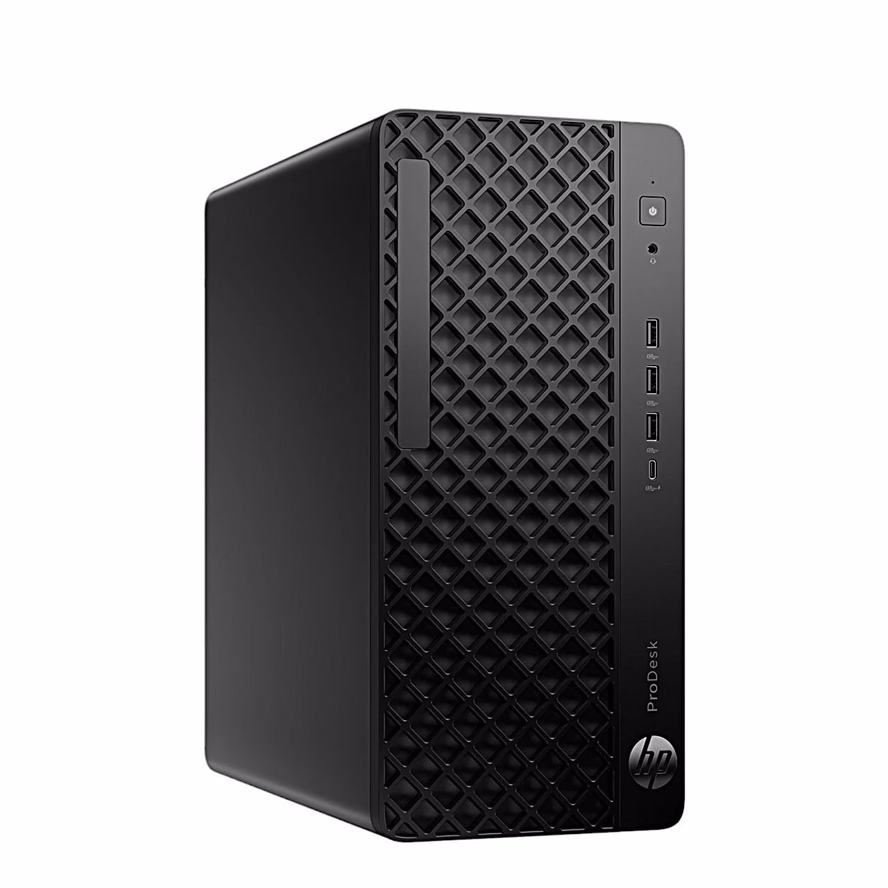 HP ProDesk 4 Tower G1i tornkorpusega lauaarvuti, vaade vasakult nurgalt