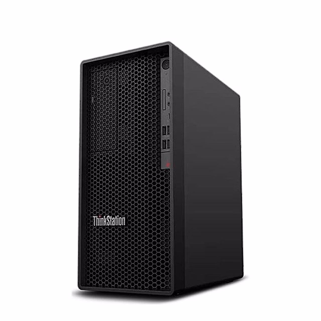 Lauaarvuti Lenovo ThinkStation P2 Gen 2 must korpus eest vasakult