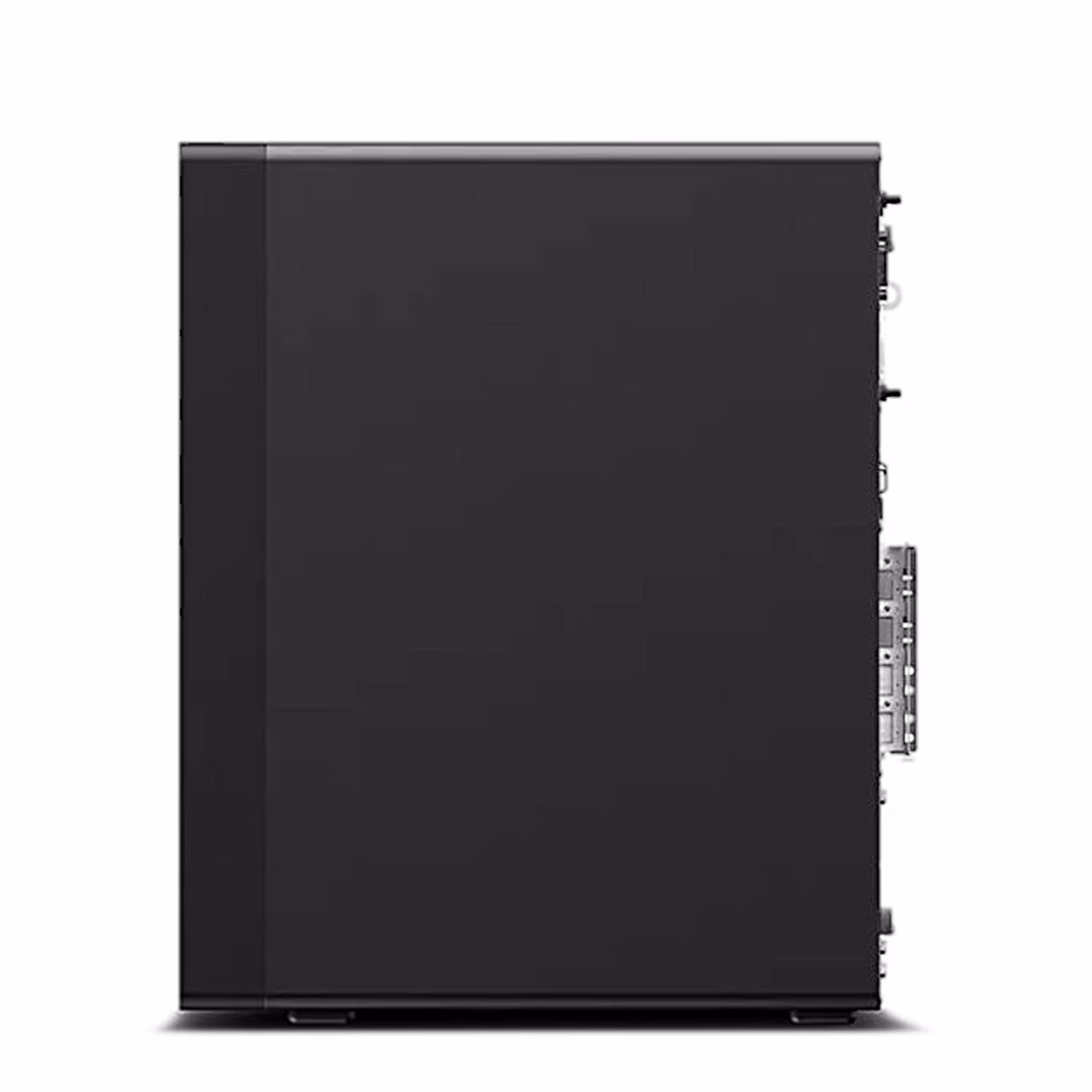 Lenovo ThinkStation P2 Gen 2 korpuse vasak külg tagapaneeli servaga