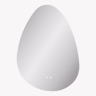 LED-valgustusega vannitoapeegel Kiama eestvaates, alaosas kaks puutenuppu