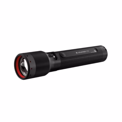Ledlenser P7R 2000 lm 320 m must alumiiniumist laetav LED-taskulamp IP68, 159 mm