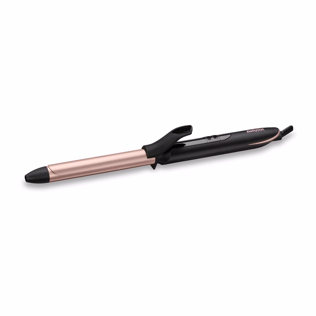 Lokitangid BaByliss C450E, must käepide ja roosa keraamilise kattega toru
