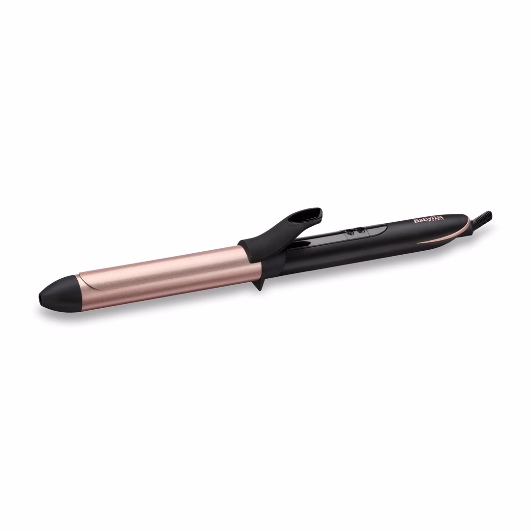 Lokitangid BaByliss C451E, must käepide ja roosa keraamilise kattega toru