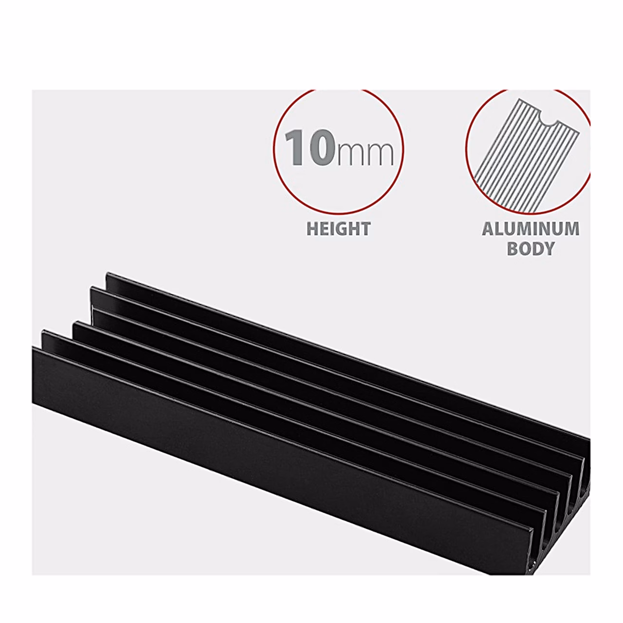 AXAGON CLR-M2L10 M.2 radiaator, korpuse kõrgus 10 mm