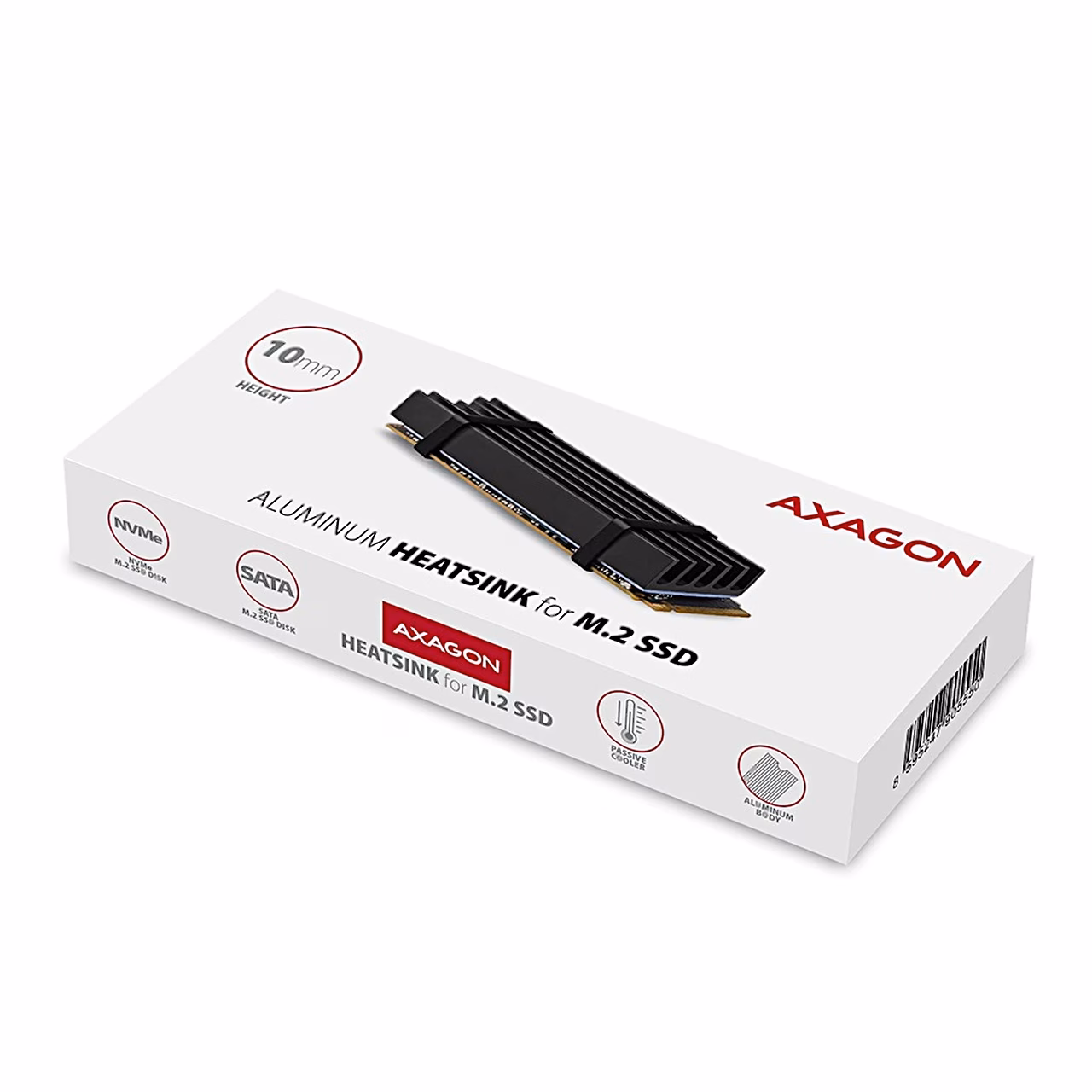 AXAGON CLR-M2L10 M.2 SSD jahuti valge pakend