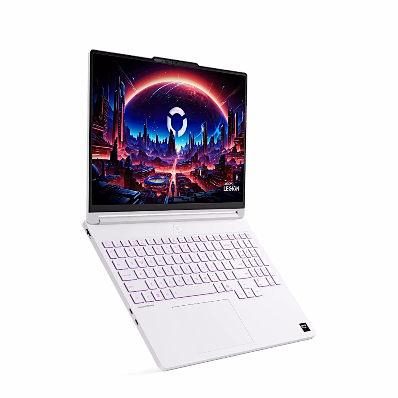 Laptop Lenovo Legion 5 15AGP11 avatud ekraaniga, eestvaade ülevalt