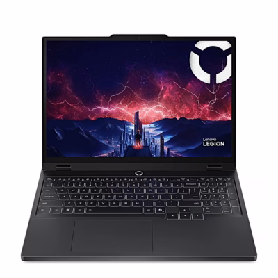 Mänguri sülearvuti Lenovo Legion 5 15AHP10 avatult otse eestvaates