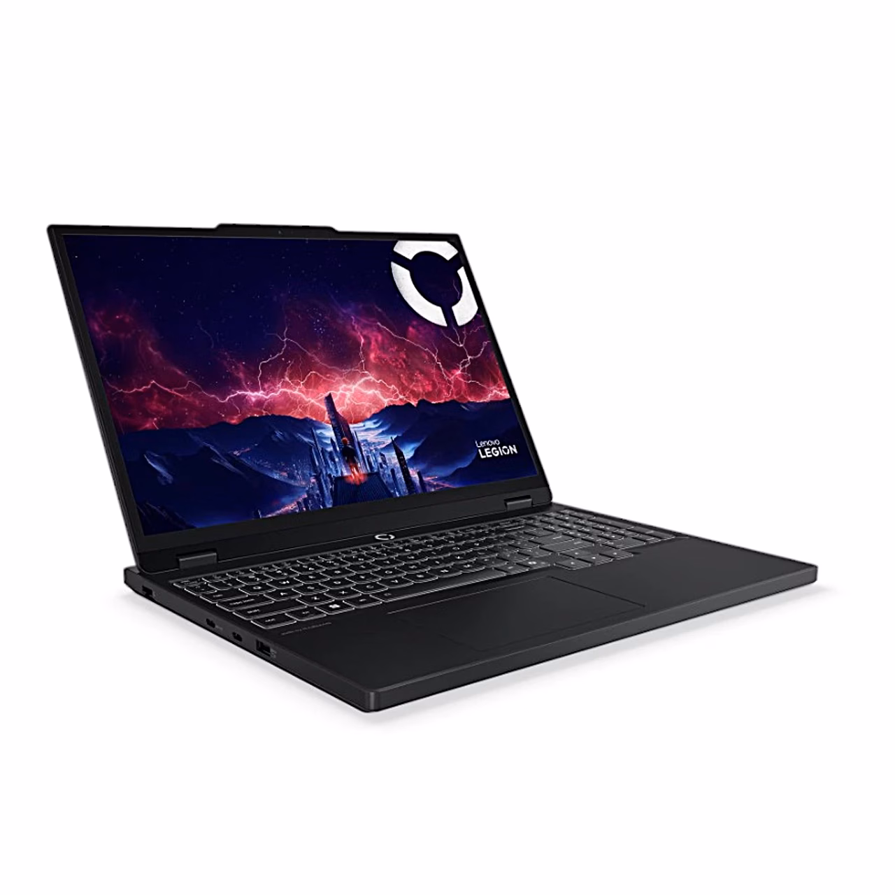Lenovo Legion 5 15AHP10 avatud ekraaniga vasakult eest nurga alt
