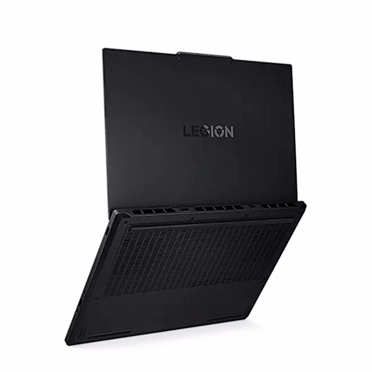 Lenovo Legion 5 sülearvuti põhi õhuavadega, kaas tahapoole avatud