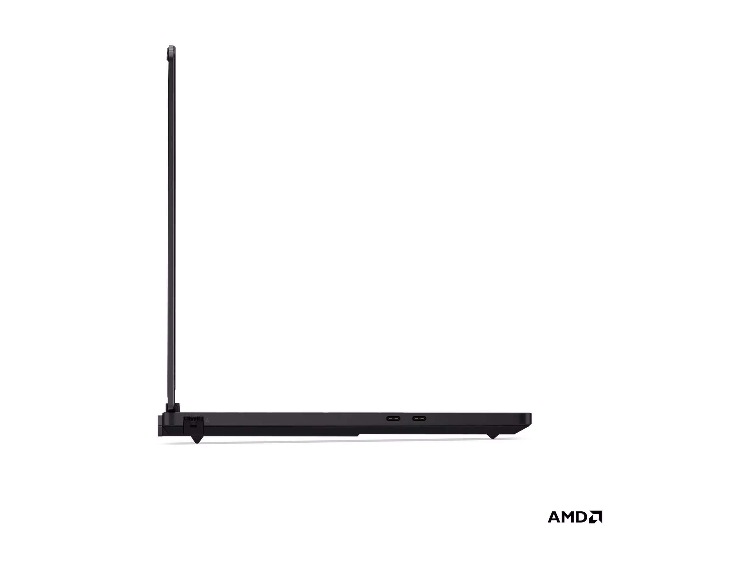 Sülearvuti Lenovo Legion 5 15AHP11 vasak külg avatud kaanega, külgpordid