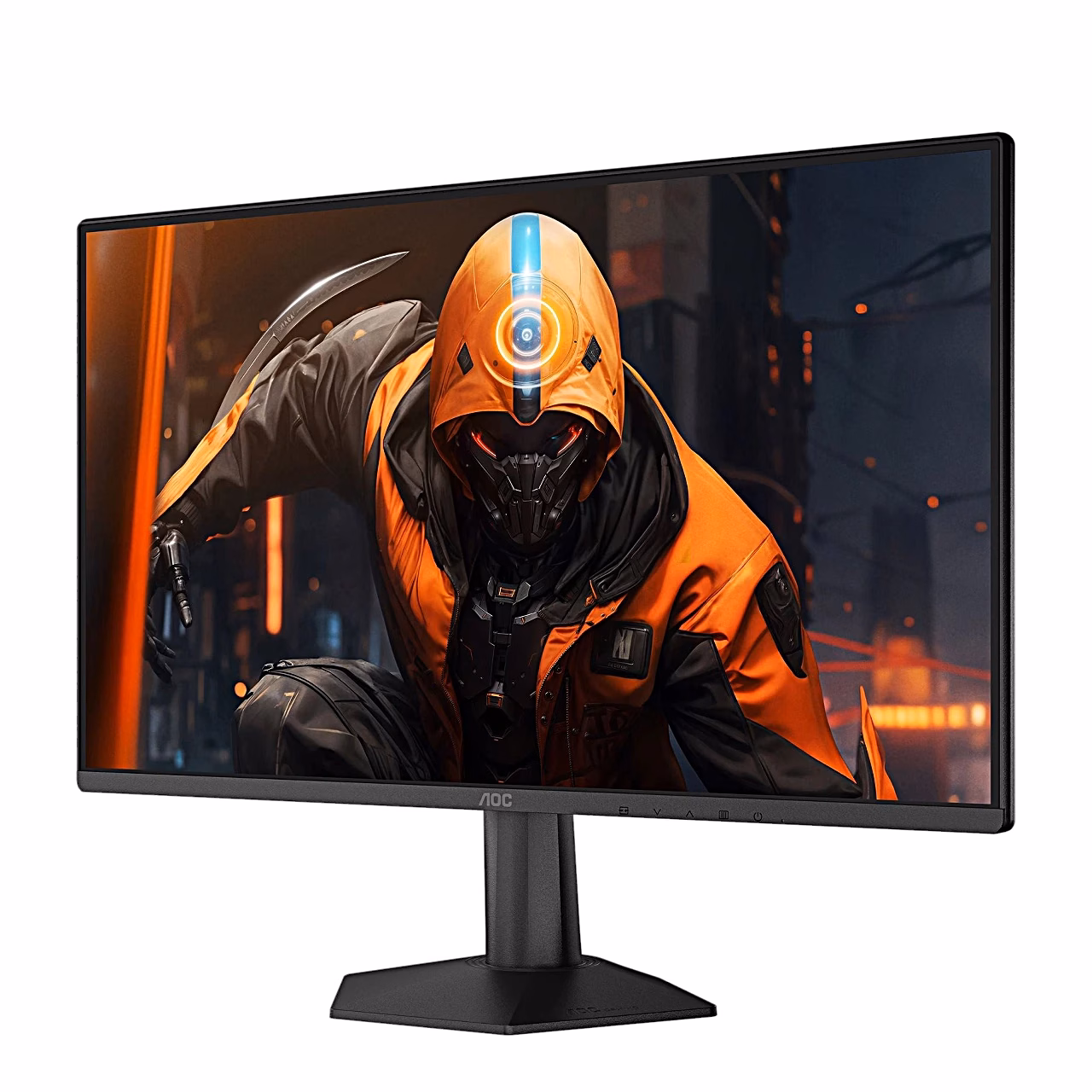 AOC 24G50F mängurimonitor eest vaadatuna, kallutatud vasakule
