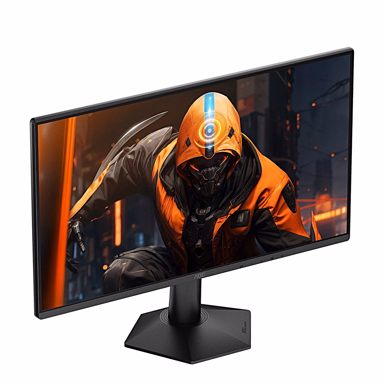 AOC 24G50F monitor ülevalt nurga alt, e-spordi alus
