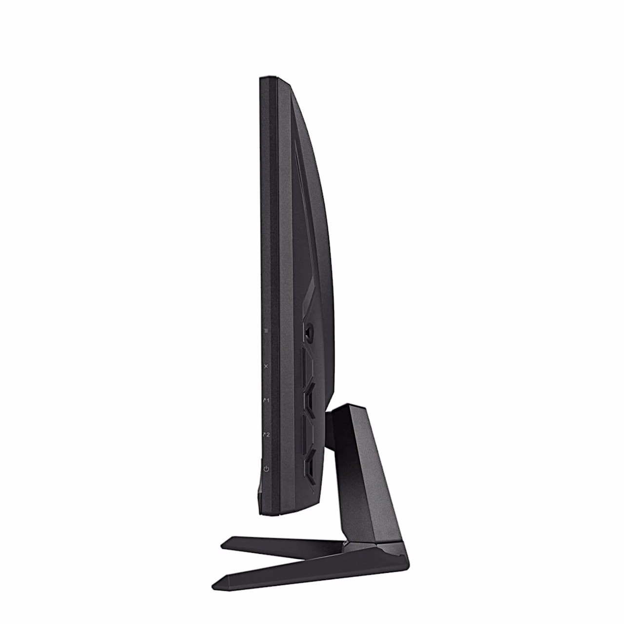 ASUS VG257Q5A külgvaade, kallutatav ekraan alusel