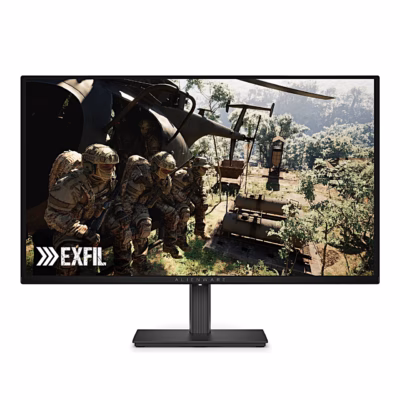 Mängurimonitor Dell Alienware AW2726DM eestvaates mängupildiga