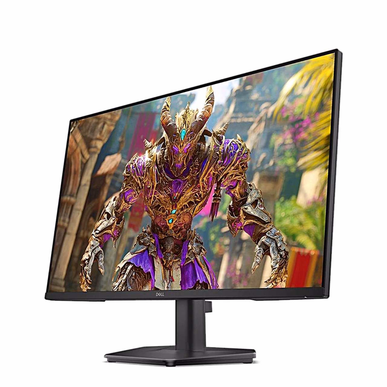Dell SE2726HG monitor vasakult nurgast, kitsas raam ja alus