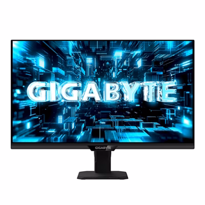 Mängurimonitor Gigabyte G27Q20T eestvaates mustal alusel