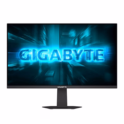 Mängurimonitor GIGABYTE GS24F14A eestvaates musta jalaga