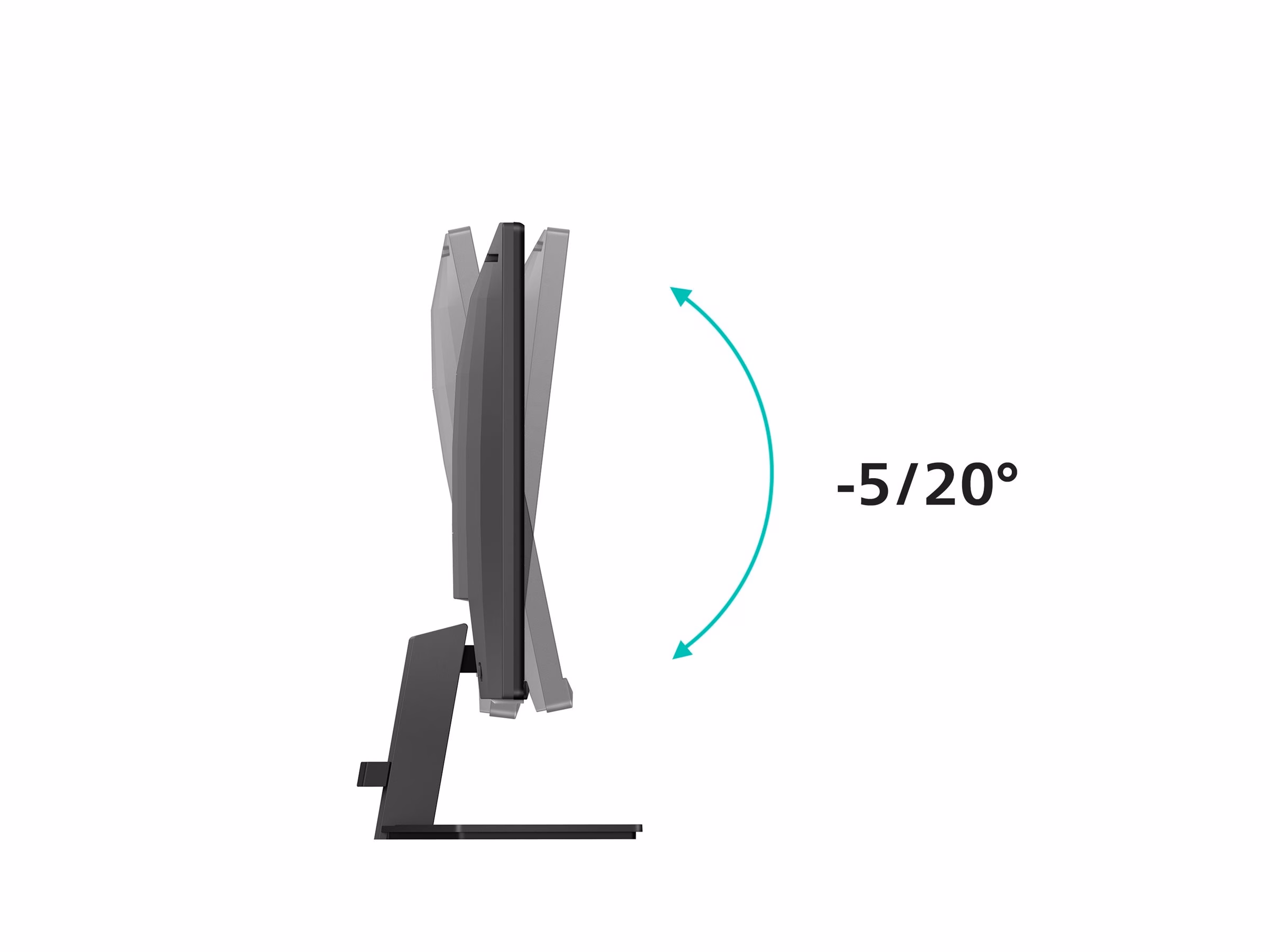 Philips Evnia 27M2N3500NF kaldenurk −5° kuni 20° küljelt