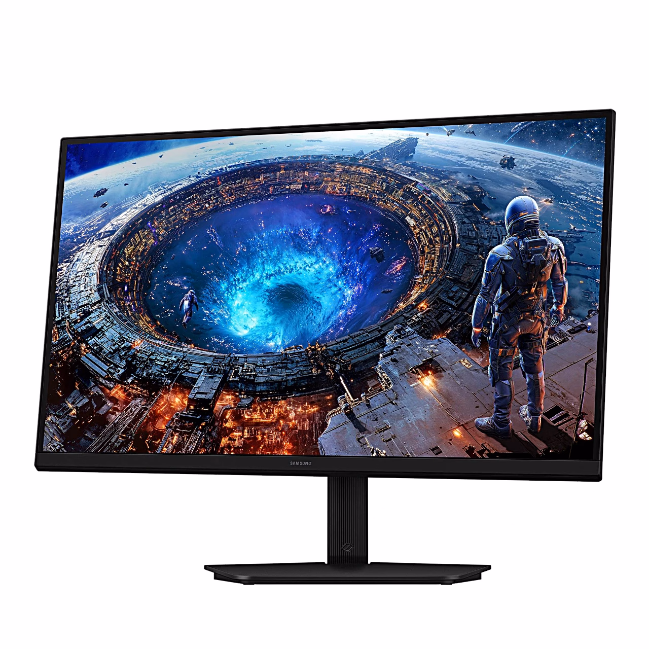 Samsung Odyssey G8 nurga alt paremalt, ristkülikukujuline alus