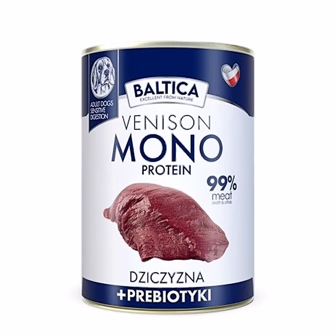 Märg koeratoit BALTICA Nutraceutic Monoprotein Venison with prebiotics, 400 g konserv