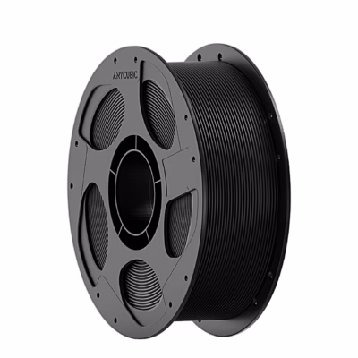 Must matt PETG-filament Anycubic PETG-CF rullil, vaade vasakult nurga alt