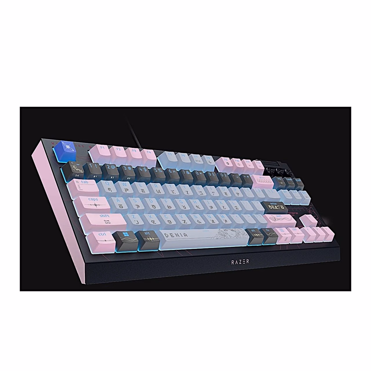 Razer BlackWidow V4 TKL HyperSpeed numbriklahvistikuta klaviatuur vasakult kaldvaates