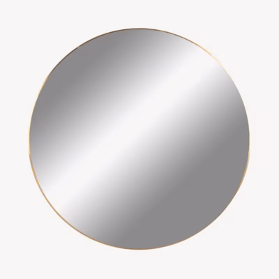 Messingtooni ümar seinapeegel Jersey, Ø80 cm