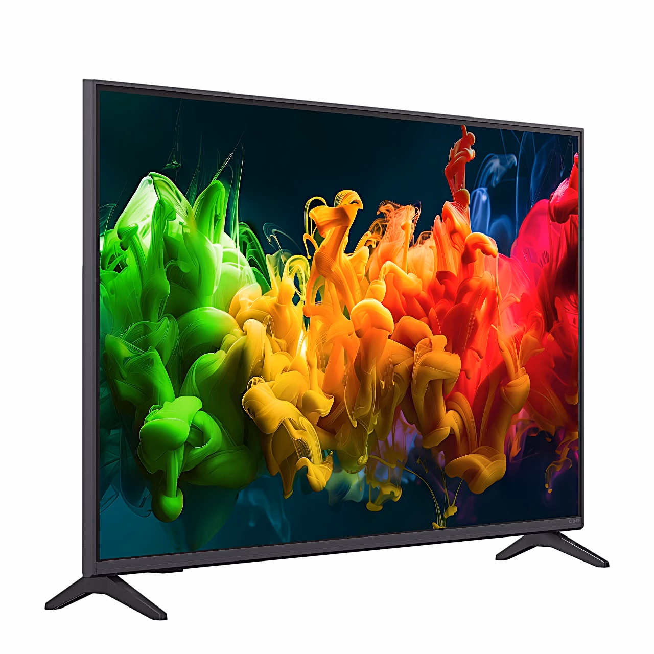LG 50QNED8EB3F tugevalt paremale pööratuna jalgadel