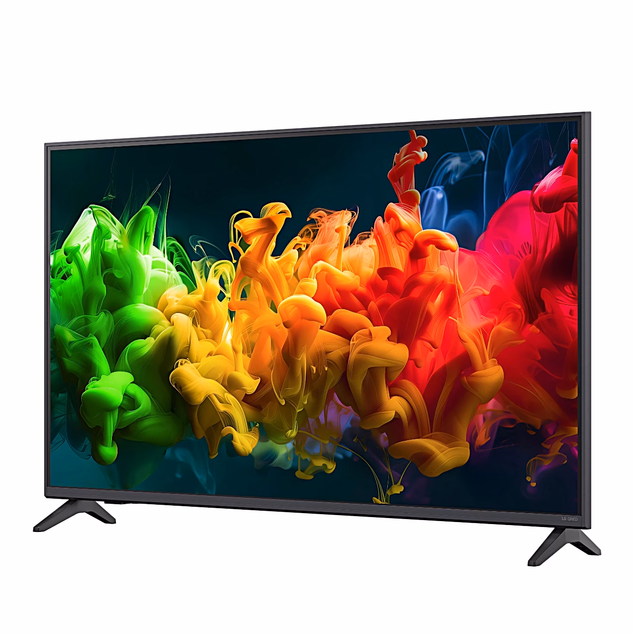 Smart TV LG 50QNED8EB3F eestvaates veidi vasakult