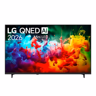 LG 65QNED70B3C eestvaates, ekraanil QNED AI ja Mini LED logo