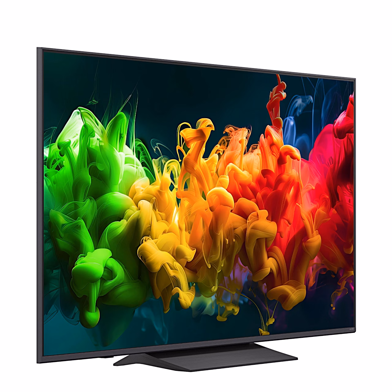 Televiisor LG 65QNED8EB3B paremalt poolt vaadatuna