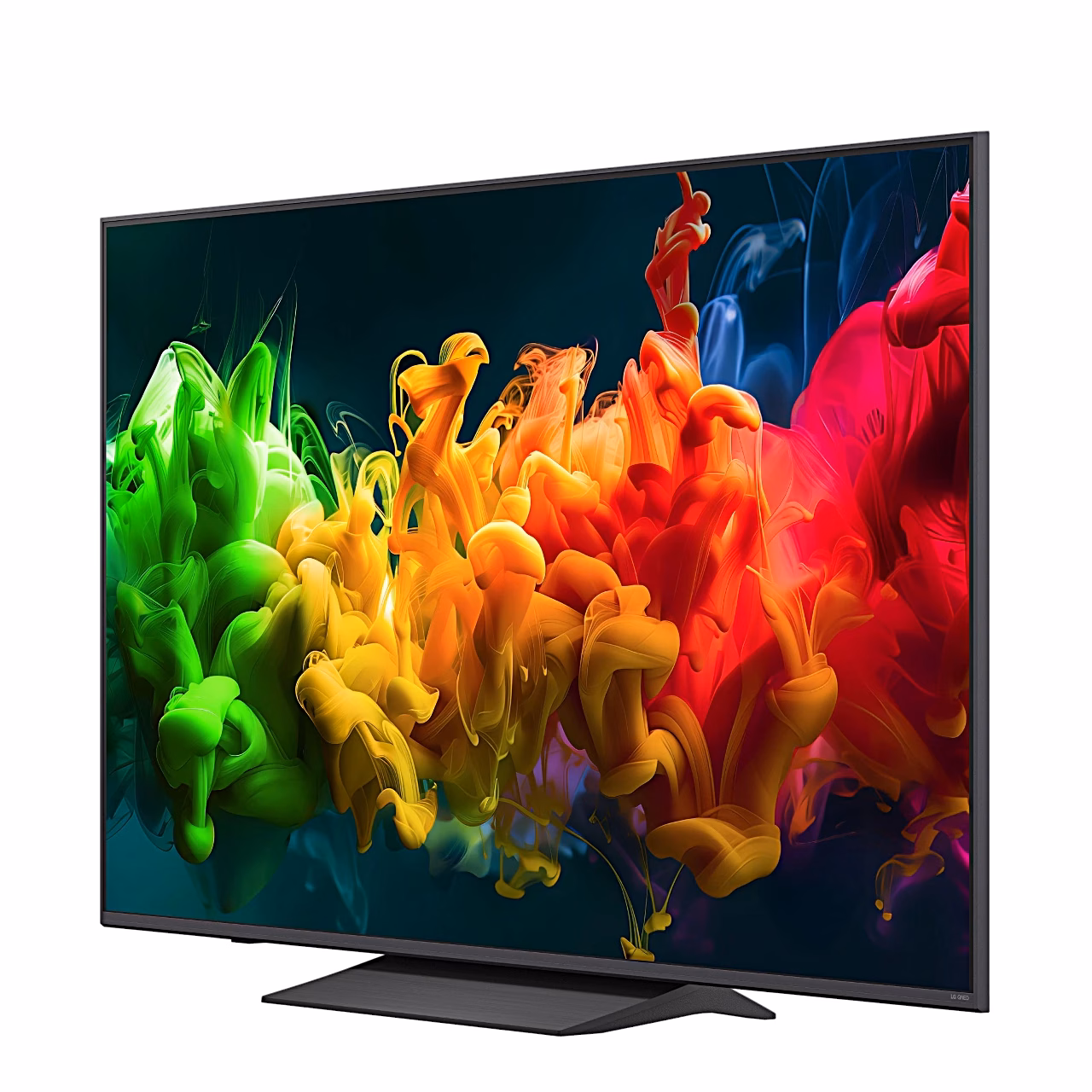 Teler LG 65QNED8EB3B paremalt küljelt nurga alt