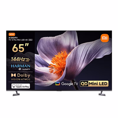 4K teler Xiaomi TV S Pro Mini LED 65 2026 eestvaates, ekraanil mudeli tähised