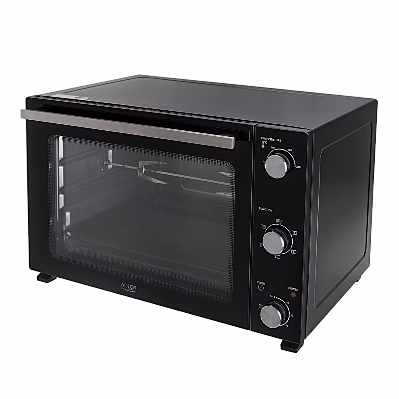 Miniahi Adler AD 6028, 60 l, 2000 W, pöördvardaga, must