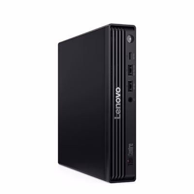 Miniarvuti Lenovo ThinkCentre M70q Gen 6 püsti, esipaneel paremal küljel