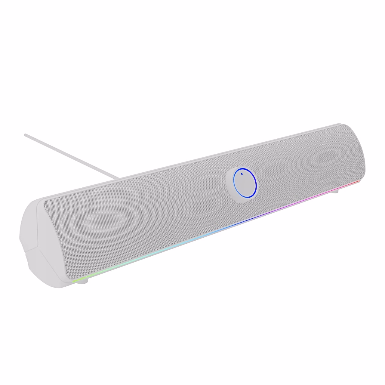Valge Genesis Helium 312BT nurga alt, alaservas helendav RGB-valgustus