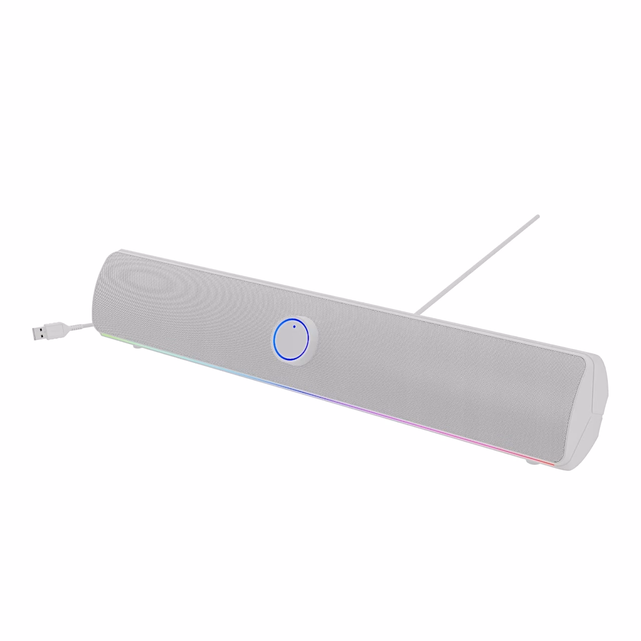 Genesis Helium 312BT teisest nurgast, esiplaanil kaabli USB-pistik