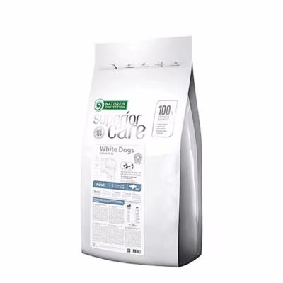 Nature's Protection Superior Care White Dogs Adult Small 10 kg teraviljavaba kuivtoit väikestele tõukoertele