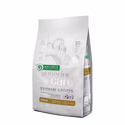 Nature's Protection Superior Care White Dogs lambalihaga gluteenivaba kuivtoit väikestele tõugudele 10 kg