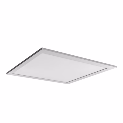 Osram SMART+ Planon Plus ruudukujuline valge valguspaneel nurga alt valgel taustal