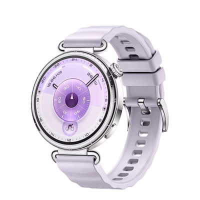 Lilla nutikell HUAWEI WATCH GT 6 41 mm kolmveerandvaates, hõbedane terasest korpus