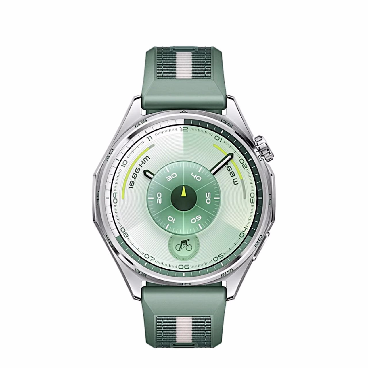 HUAWEI WATCH GT 6 46 mm roheline, otsevaade ekraanile ja rihmale