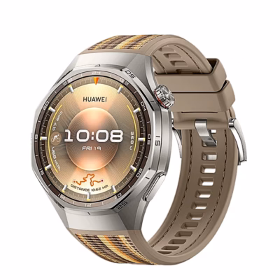 Nutikell HUAWEI WATCH GT 6 Pro pruuni rihmaga, vaade nurga alt